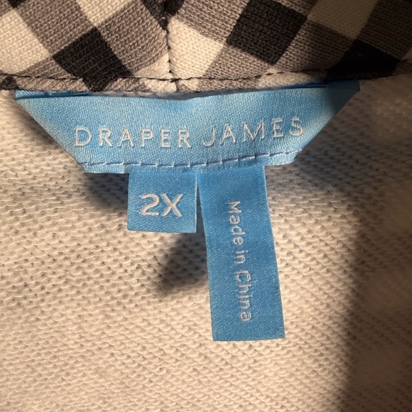 Draper James Black and White Gingham jacket 2X - Picture 4 of 10
